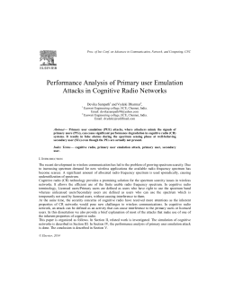 Performance Analysis of Primary user Emulation Attacks in