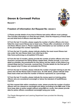 PPS D1 - Devon and Cornwall Police