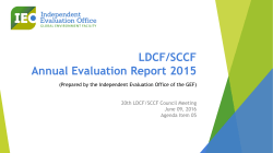 LDCF - GEF Independent Evaluation Office