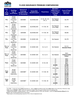 Pre or Post FIRM Const&sup1;