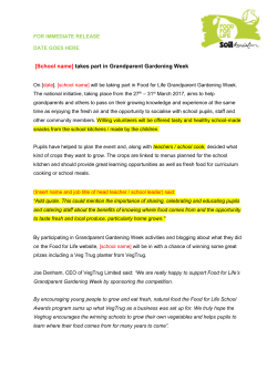 Press release - Food for Life