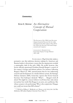 Concept of Mutual Cooperation