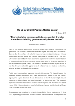 Decriminalizing homosexuality is an essential first step towards