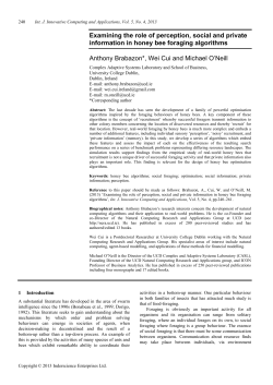 Examining the role of perception, social and private information in