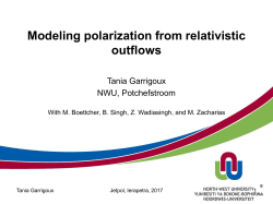 Modeling polarization from relativistic outflows
