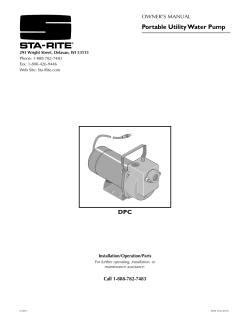 Portable Utility Water Pump