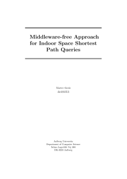 Middleware-free Approach for Indoor Space Shortest Path Queries