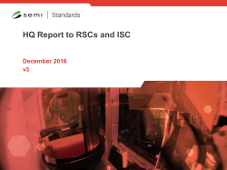 HQ Report to RSCs Dec 2016 v3