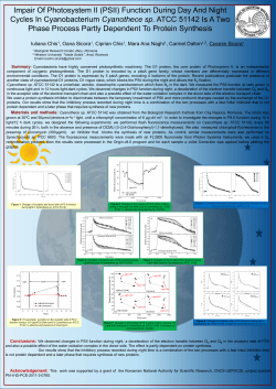 Changes of acceptor side of PS II function during Light