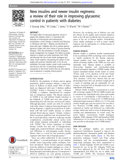New insulins and newer insulin regimens: a review of their role in