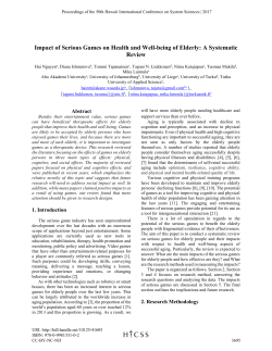 Impact of Serious Games on Health and Well