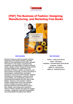 The Business of Fashion: Designing