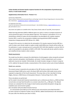 Carbon dioxide and climate impulse response functions for the