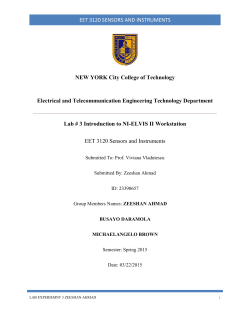 EEt 3120 Sensors and instruments