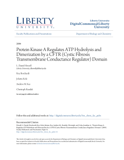 Protein Kinase A Regulates ATP Hydrolysis and Dimerization by a