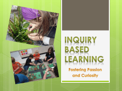 Inquiry Based Learning - Inquiry