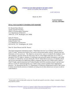 Third-Party Servicer Use of Debit Cards to Deliver Title