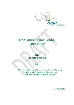 One Child, One Team, One Plan