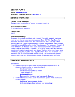 lesson plan 5 - Science by Design