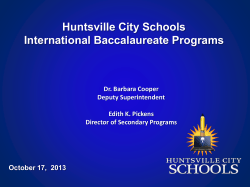ASFL and Columbia HS IB Program Powerpoint Presentation