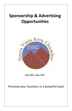 Promote your business in a powerful way! Sponsorship provides our