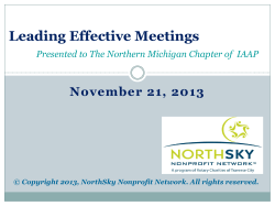 Board Meeting Agenda