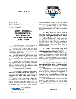 North Carolina - College Baseball 360