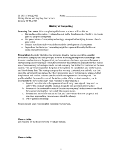 CS 1401 Spring 2013 Name Shirley Moore and Kay Roy, Instructors