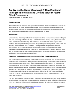 Are We on the Same Wavelength? How Emotional Intelligence