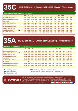 35C BURGESS HILL TOWN SERVICE (East