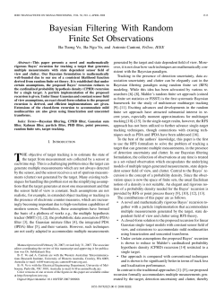 Bayesian Filtering With Random Finite Set Observations
