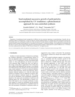 Seed Mediated Growth