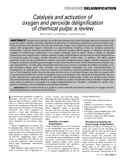Catalysis and activation of oxygen and peroxide delignification of