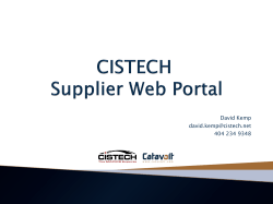 Supplier Portal 6-8-10