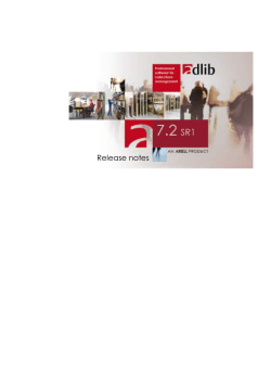 Adlib Release notes 7.2 SR1