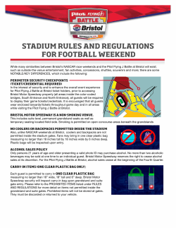 stadium rules and regulations for football weekend