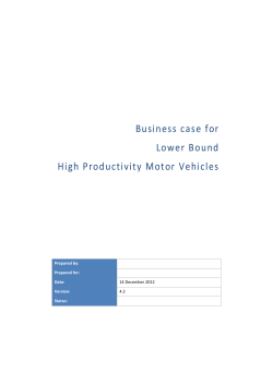 Lower Bound High Productivity Vehicles