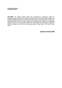 1 - European Union Agency for Fundamental Rights