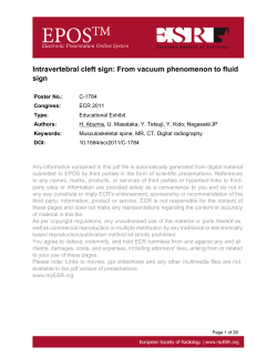 Intravertebral cleft sign: From vacuum phenomenon to fluid sign