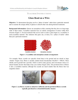 Student Lab Handout Glass Bead on a Wire