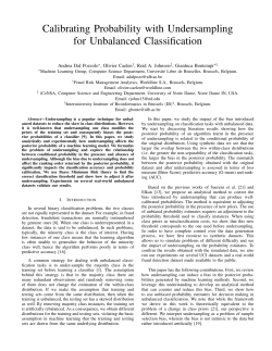 Calibrating Probability with Undersampling for Unbalanced