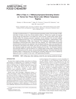 Effect of Dips in a 1-Methylcyclopropene