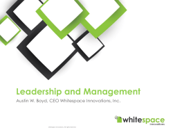 6 Leadership and Management
