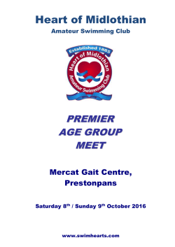 Hearts Premier Age Group Meet Info 2012