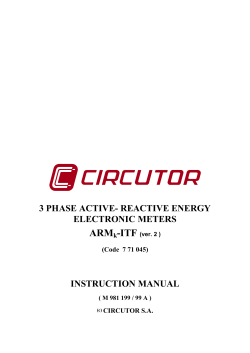 3 phase active- reactive energy electronic meters instruction manual