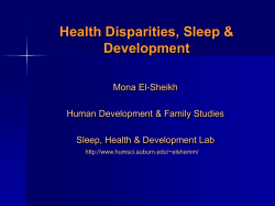 Synopsis: Child Sleep