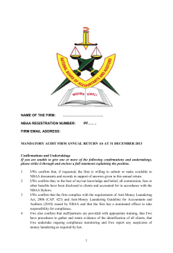 mandatory audit firm annual return form