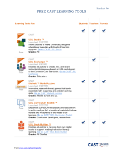 R6. CAST Learning Tools