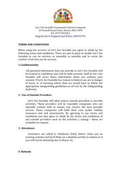 Terms and Conditions