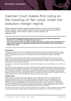 Cayman Court makes first ruling on the meaning